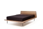 Preview: orig. LETTO l Modernes Design Bett 140x200 aus Massivholz